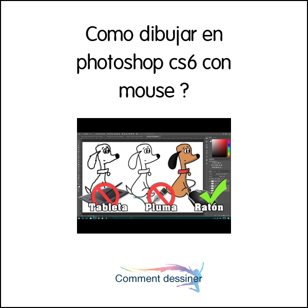 Como dibujar en photoshop cs6 con mouse